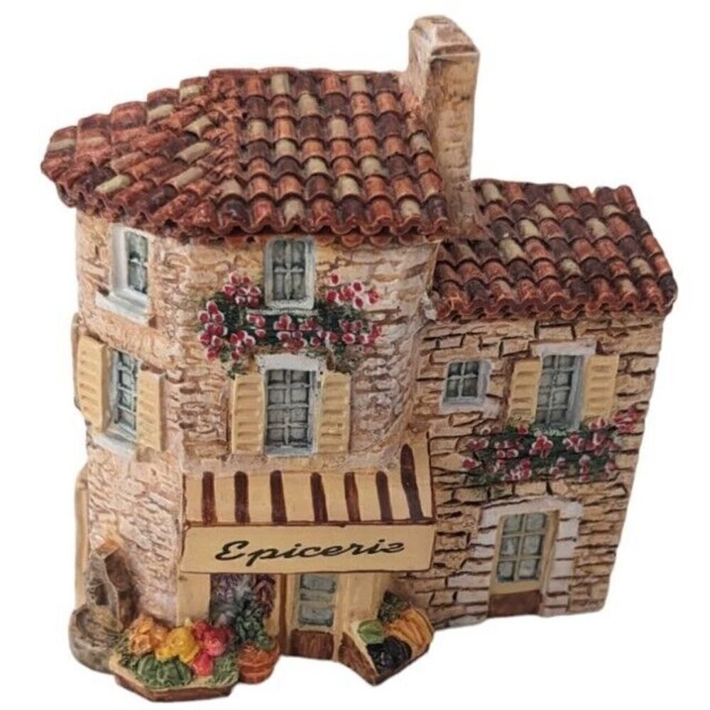 Miniature J Carlton Dominique Gault French Provence Grocery Shop Building Store‎